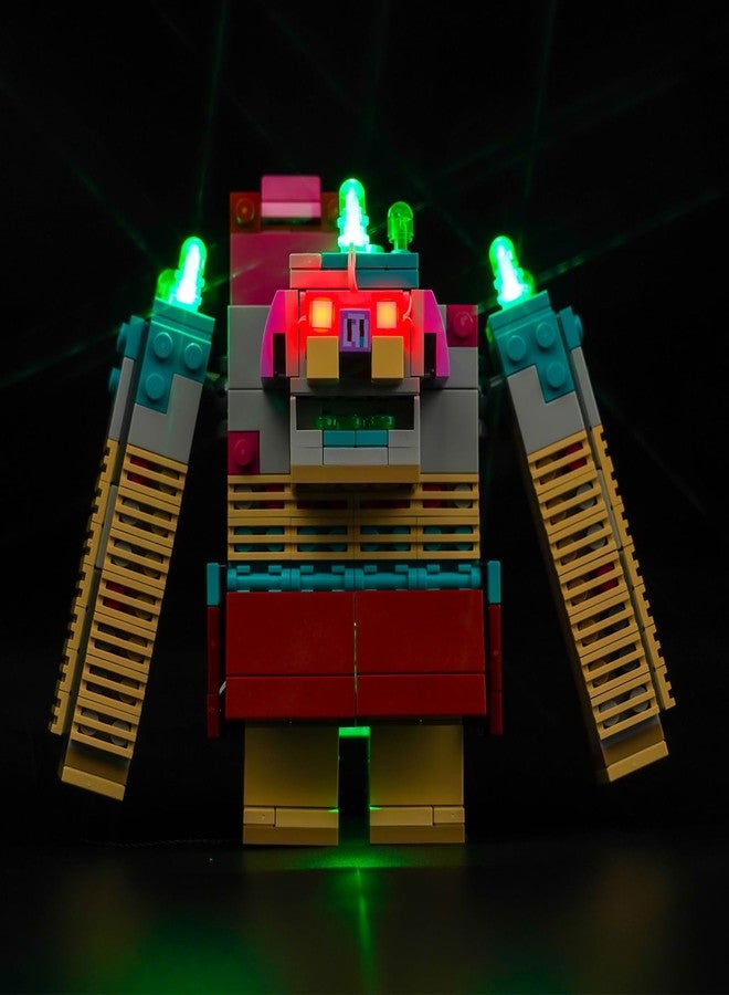 VONADO LED Light Kit for Lego Minecraft The Devourer Showdown 21257 (Lights Only, No Models) Creative Lighting Set Accessories Compatible with 21257 Minecraft Building Set, Green, Red - Image 2